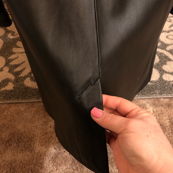 Apt. 9 Black leather coat/blazer - Picture 2 of 6